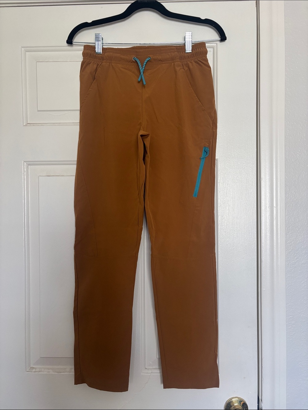 Boys' Casual Drawstring Pants in Brown
